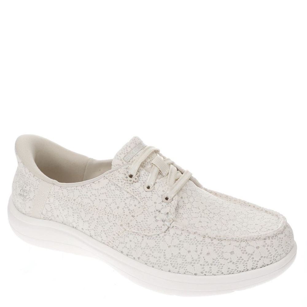 Skechers On The Go Slip-ins® Flex Radiant Women's Lace Casual Dock Shoes Cream